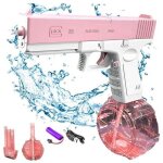 Pistolet � eau �lectrique pour enfants et adultes port�e 32ft automatique 434cc rose