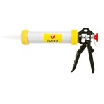 Pistolet pour mastic d'�tanch�it� et graisse corps en aluminium, avec capuche. adaptateur pour cartouche ...