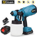 Gisam - pistolet � peinture 2 batteries craft painting tool home avec 3 jet mode contr�le du d�bit - ...