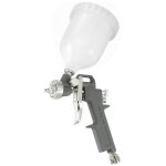 Pistolet a peinture aerographe avec buse 18mm et reservoir superieur fervi a162a
