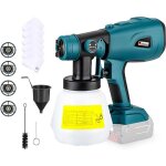Pistolet a peinture, batterie syst�me de pulv�risation compatible avec bosch 18v avec raccords de nettoyage ...