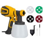 Vito - pistolet � peinture �lectrique 600w reservoir 1200ml 4 modes de pulv�risation