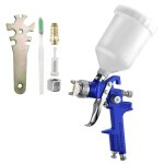 Pistolet a peinture hvlp h - 827p - pistolet de peinture carrosserie avec godet de 600 ml et buse en ...