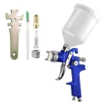 Pistolet pulvrisateur hvlp 600 ml, buse en cuivre de 1, 7 mm avec rgulateur de pression d'air pour ...