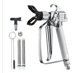 Pistolet pulverisateur de peinture sans air, haute pression 248 bar, avec embout 517, kit a joint pivotant, ...