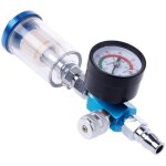 Pistolet r�gulateur de pulv�risation pneumatique manom�tre 1 / 4  avec pi�ge � eau en ligne s�parateur ...