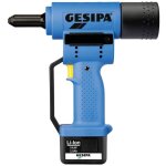 Pistolet � riveter sans fil gesipa accubird 1434898 14. 4 v 2 ah li - ion + batterie, + chargeur, + mallette ...