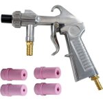 Pistolet de sablage pneumatique sableuse d�capage + 4x c�ramique buse 4 / 5 / 6 / 7mm
