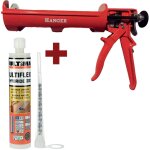 Pistolet scellement chimique + 12 rsines hybrides 410 ml hanger