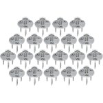 Piton douille rtractable + 3 vis - pour fixation bche couverture de piscine sur plage bois - alu / ...