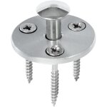 Piton douille r�tractable + 3 vis - pour fixation b�che couverture de piscine sur plage bois - alu / ...
