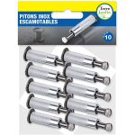 Piton douille r�tractable inox - x10