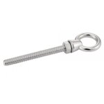 Piton � ?il filet� - avec ecrou + rondelle - inox a4 12x120 mm - unit�