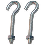 Piton � oeil ouvert avec �crou hm02, m6 x 50 mm, zingu�, blister 2 unit�s
