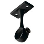 Duval bilcocq ? piton interm�daire en zamac noir mat pour tube alu 16 mm ? hauteur 60 mm ? fixation sous ...