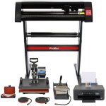 Pixmax lot de dcoupe vinyle, presse  chaud combo 5 en 1, imprimante & logiciel signcut pro cration ...