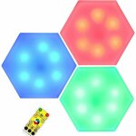 Placard lumire sans fil rgb lumires ensemble veilleuse tactile dimmable tlcommande 16 couleurs 0. ...