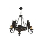 Fabrilamp - plafond rustique plafonnier rustique 3 luminaires. 3xe27 60w. dimensions (50x45cm).