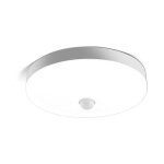 Plafonnier - 1 pice plafonnier led detecteur de mouvement et luminosit crpusculaire 8w 6000k blanc ...
