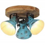 Plafonnier 25 w bleu d�lav� 35x35x25 cm e27 vidaxl