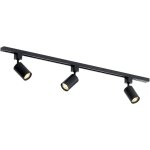 Plafonnier avec 3 spots orientables. spot led noir. plafonnier moderne blanc chaud. convient pour salon, ...