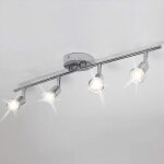 Aqrau - plafonnier 4 spots orientables, luminaire plafonnier led, luminaire pour cuisine salle a manger ...