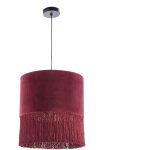 Plafonnier 40x40x43 velours rouge Plafonnier 40x40x43 velours rouge
