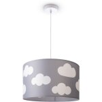 Paco home - plafonnier chambre enfant suspension bb abat - jour tissu rond toiles lampe  suspension ...