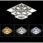 Plafonnier en cristal 30cm miroir acier inoxydable moderne led double - pont luminaire lustre eclairage ... Plafonnier en cristal 30cm miroir acier inoxydable moderne led double - pont luminaire lustre eclairage ...