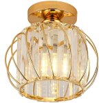 Comely - plafonnier en cristal moderne e27 mini lustre semi - encastr, lampe plafond pour salon chambre ...