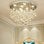 Senderpick - plafonnier en cristal moderne led lustre clairage de plafond suspendu de luxe pour salon ...