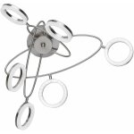 Wofi - plafonnier dimmable plafonnier led salon avec spots mobiles, nickel mat, 6x 4, 5w 6x 320lm blanc ...