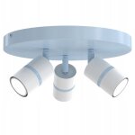 Plafonnier enfant led bleu gu10