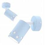 Plafonnier enfant spot pour gar�on led �toiles bleues