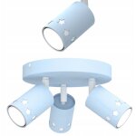 Plafonnier enfant spot pour gar�on led �toiles bleues