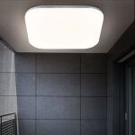 Plafonnier extérieur led lampe angulaire blanc opale éclairage de jardin spot argent Plafonnier extérieur led lampe angulaire blanc opale éclairage de jardin spot argent