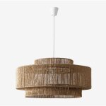 Sklum ? plafonnier d'ext�rieur en papier tress� �80 cm ? abat - jour en papier tress� ? douille e27 ? ...