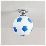 Plafonnier de football, lustre de la chambre des enfants, éclairage intérieur, lustre de personnalité ... Plafonnier de football, lustre de la chambre des enfants, éclairage intérieur, lustre de personnalité ...