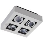 Arcchio - spot � intensit� variable 'vince' en aluminium pour couloir