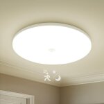 Plafonnier led 13. 5 w avec d�tecteur de mouvement, plafonnier rond de 30 cm, lumi�re blanche 6000 k, ...