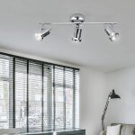 Plafonnier, plafonnier led 3 flammes, rail lumineux, spot de plafond avec spots mobiles, spot orientable, ...