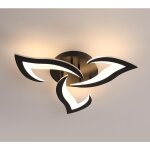 Goeco - plafonnier led, 36w 3060lm luminaire plafonnier moderne, acrylique lampe de plafond led 3 lumires ...