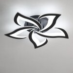 Comely - plafonnier led en 48w moderne acrylique en forme de pétale d'hirondelle noire à 5 têtes (lumière ... Comely - plafonnier led en 48w moderne acrylique en forme de pétale d'hirondelle noire à 5 têtes (lumière ...