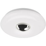 Plafonnier led, blanc - chrome, led / 12w
