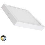 Efectoled - plafonnier led carr� 18w extra - plat cct s�lectionnable 205x205 mm s�lectionnable (chaud ...