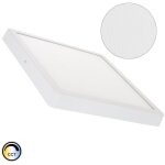 Plafonnier led carr� 24w extra - plat (cri90) microprismatique cct s�lectionnable (ugr17) 280x280 mm ...
