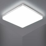 Comely - plafonnier led carr 48w, ip44 6500k plafonnier led, lampe de plafond led 5400lm, luminaire ...