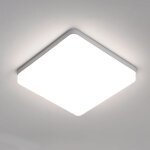 Goeco - plafonnier led carr�, lampe de plafond led, ip44 plafonnier led, luminaire plafonnier applicable ...