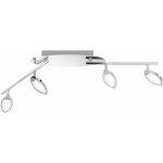 Plafonnier led cuisine plafonnier led moderne 4 flammes spot de plafond salon pivotant, dimmable, 4x ...