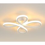 Goeco - plafonnier led design moderne 28w forme de fleur créative lampe de plafond pour salon chambre ... Goeco - plafonnier led design moderne 28w forme de fleur créative lampe de plafond pour salon chambre ...